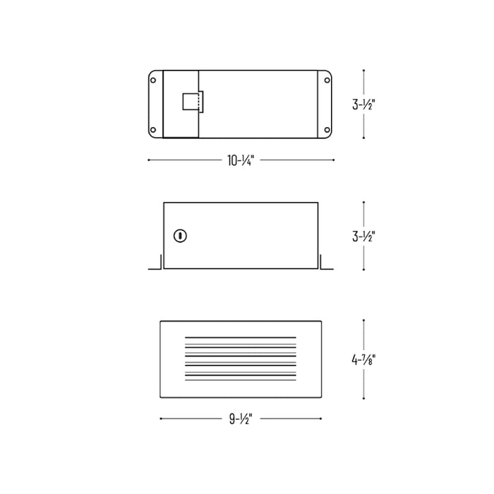 Nora NSI-601 LED Step Light with Louvered Face Plate