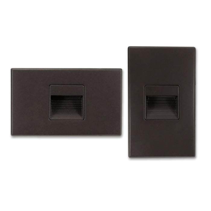Nora NSW-720 Ari LED Step Light with Interchangeable Face Plate - Deep Bronze