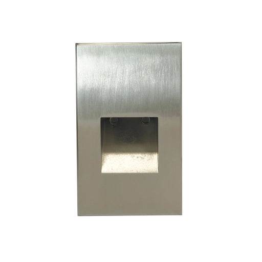 Nora NSW-730 Ari LED Step Light with Vertical Face Plate - Brushed Nickel