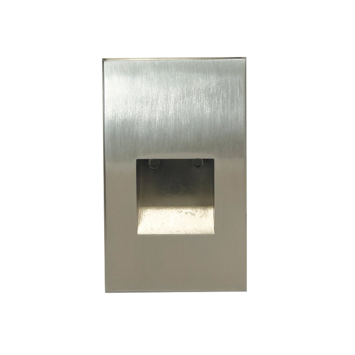 Nora NSW-730 Ari LED Step Light with Vertical Face Plate - Brushed Nickel