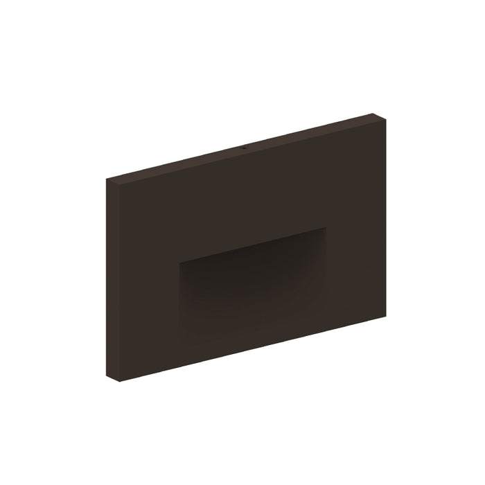 Nora NSW-740 Ari LED Step Light with Horizontal Face Plate - Bronze