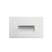 Nora NSW-740 Ari LED Step Light with Horizontal Face Plate - White