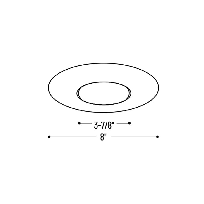 Nora NT-30 6" BR30/PAR30 Open Metal Trim