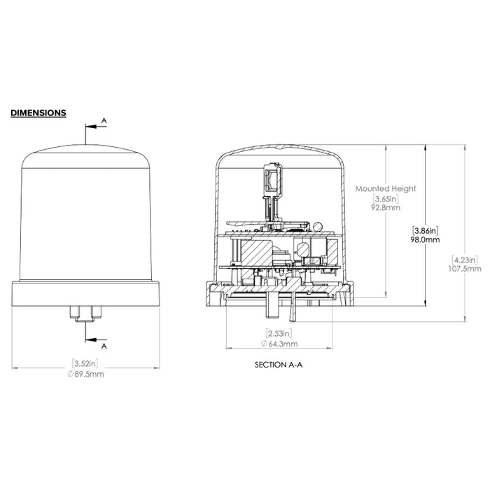 NX Lighting Controls NXOFM2-1R1D-UNV NX On-Fixture Module