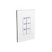 NX Lighting Controls NXSW2-W6 AC Wireless Smart Wall Station, 6 Toggle Button