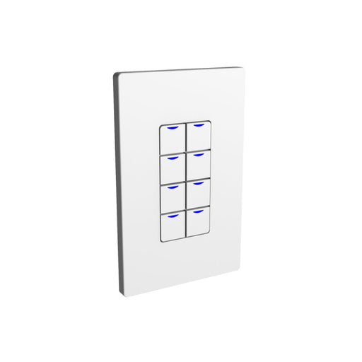 NX Lighting Controls NXSW2-W8 AC Wireless Smart Wall Station, 8 Toggle Button
