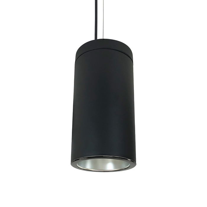 Nora NYLS3 6" Sapphire III Cylinder, 16W 1500 Lumens, 4000K, Triac/ELV Dimming, Diffused Clear/ Black Flange, Black Finish, 120V