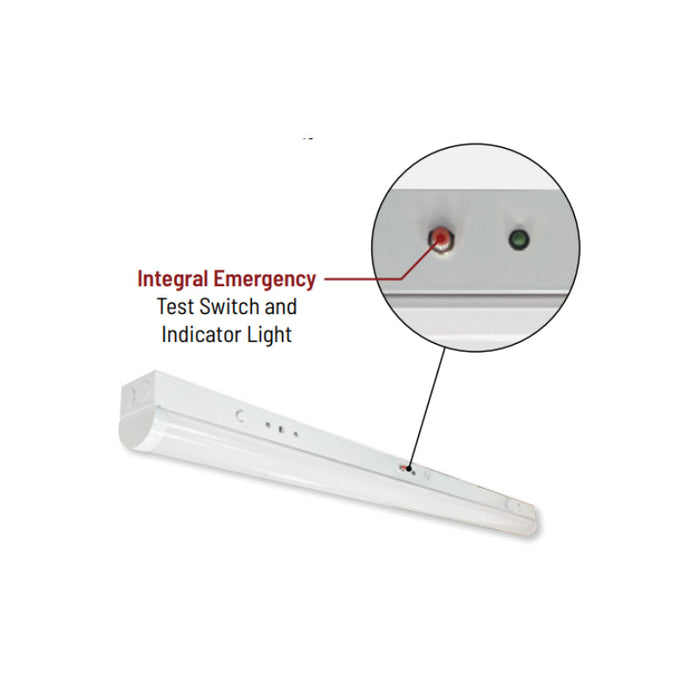 Nora NLSTR 4-ft 24W LED Tunable Strip Light with Integral Emergency and Motion Sensor, Selectable CCT