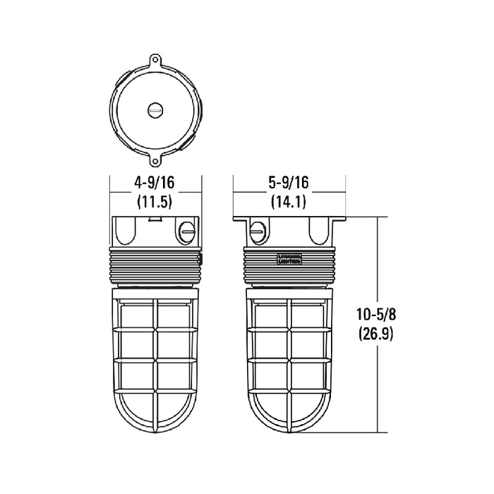 Lithonia OLVTCM 15W LED Vapor Tight Light, Ceiling Mount