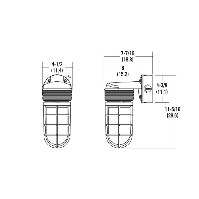 Lithonia OLVTWM 15W LED Vapor Tight Light, Wall Mount