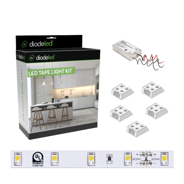 Diode LED Blaze 12V 16.4 Ft. LED Tape Light Kits, OMNIDRIVE BASICS Power Supply