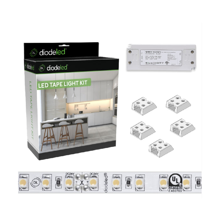 Diode LED Blaze 24V 16.4 Ft. LED Tape Light Kits, OMNIDRIVE X 60W Power Supply