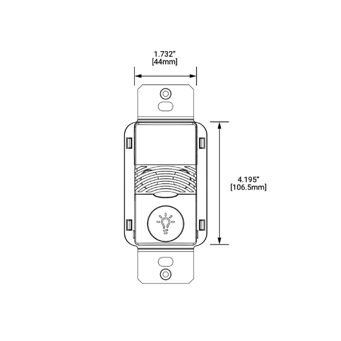 Greengate ONW-D NeoSwitch Dual Tech/Single Level Occupancy Wall Switch Sensor - Ground Required