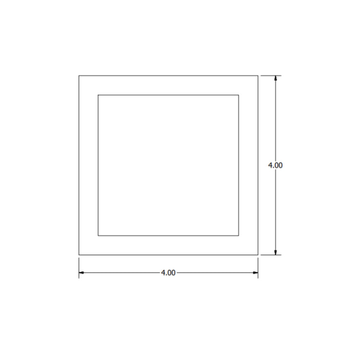 Westgate PL12S 4" 12V LED Square Slim Puck Lights, 3000K