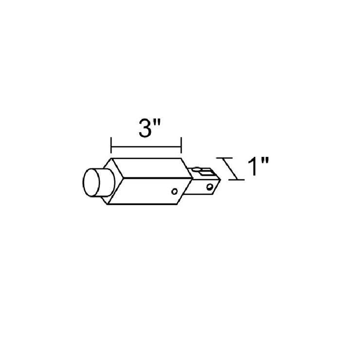 Juno R34 Trac-Lites Surface Conduit End Feed, 1-Circuit