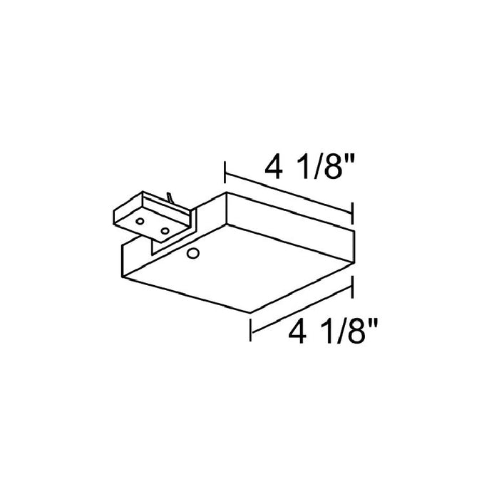 Juno R36 RP Trac-Lites T-Bar End Feed, 1-Circuit, Reverse Polarity