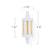 Emery Allen 6W LED Bulb, R7S Base, 3000K