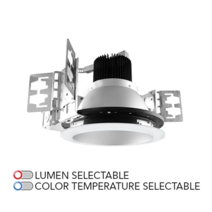 Rayon RBC6-FN 6" 29W/39W/48W Builders Plus LED Commercial Downlight New Construction, Lumens & 5CCT Selectable, 120-277V