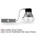 Rayon RBC8-FR 8" 29W/39W/48W Builders Plus LED Commercial Downlight Remodel/Retrofit, Lumens & 5CCT Selectable, 120-277V