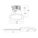 Rayon RBC8-FR 8" 9W/12W/18W/25W/29W Builders Plus LED Commercial Downlight Remodel/Retrofit, Lumens & 5CCT Selectable, 120-277V
