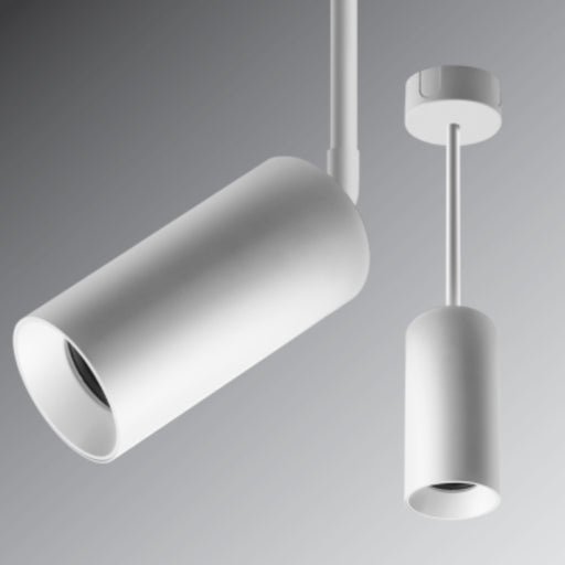 Rayon RCYA3 3" LED Architectural Cylinder, Wattage & 5CCT Selectable, 120-277V, Adjustable Stem Pendant Mount-Deep