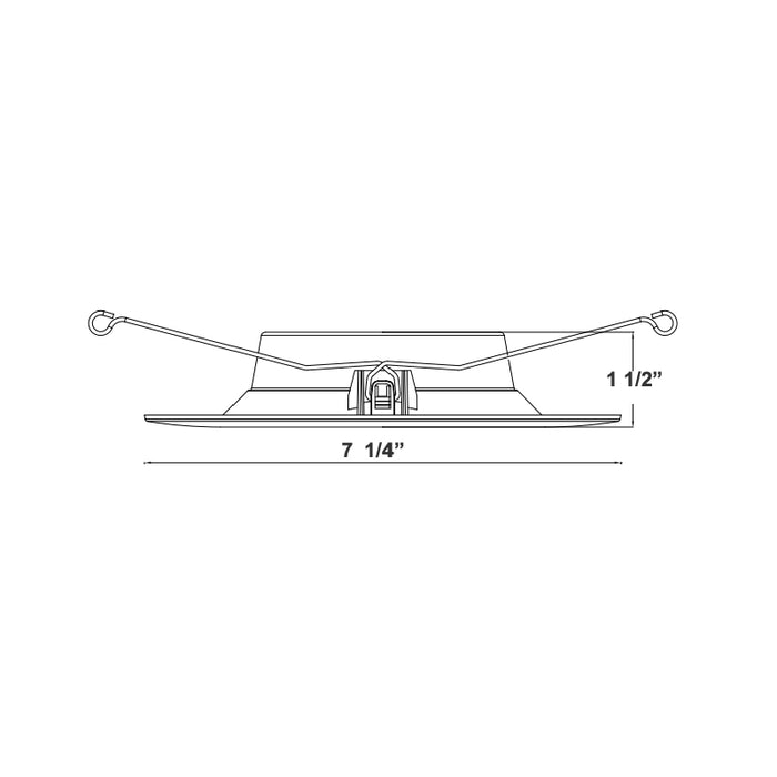Westgate RDDF6 6" 10W LED Baffle Recessed Trim Light, 5CCT Selectable