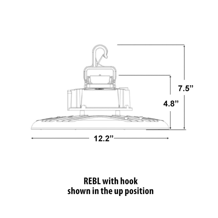 Lithonia Contractor Select REBL 80W/99W/118W LED High Bay, 3CCT & Lumens Selectable, XVOLT