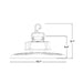 Lithonia REBL ALO27 167W/197W/232W LED High Bay, 2CCT & 3 Lumen Selectable, UVOLT