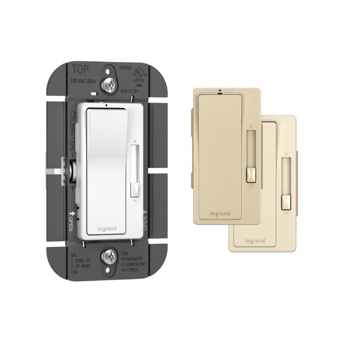 Wattstopper RHFB83P Radiant 8A Fluorescent Single Pole/3-Way Preset Dimmer - Tri Color