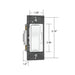 Wattstopper RHLV1103P Radiant Magnetic Low Voltage Single Pole/3-Way Preset Dimmer, 1100VA