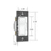 Wattstopper RHLV703P radiant 120V, 700VA, Magnetic Low-Voltage Single Pole/3-Way Dimmer