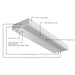 Rayon RULB48 48" 18W LED Under Cabinet, 5CCT Selectable, 120V