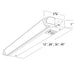 Rayon RULC12 12" 6W LED Adjustable Under Cabinet, 5CCT Selectable, 120-277V