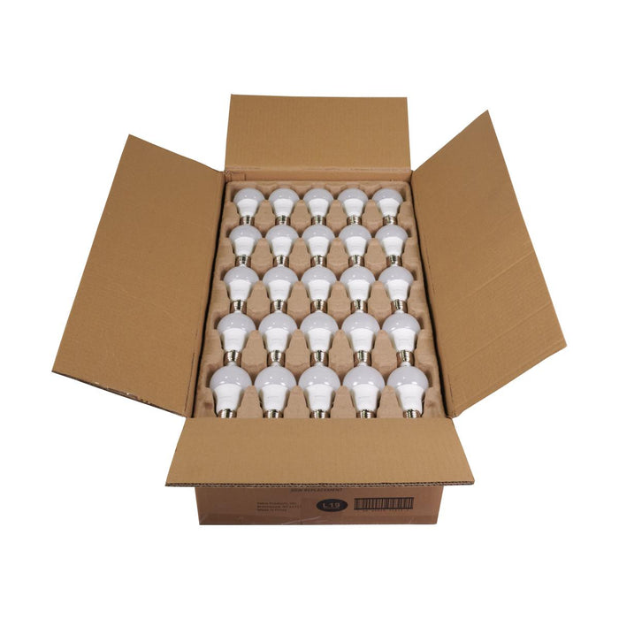 Satco S11412 9 Watt A19 LED; 2700K; Medium base; 220 deg. Beam Angle; 100-Contractor Pack