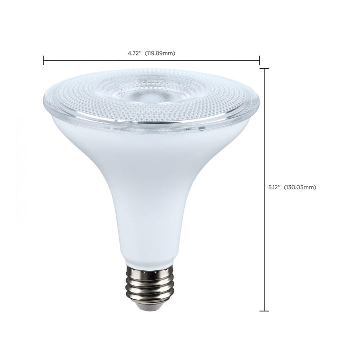 Satco S11475 14W PAR38 LED Dusk to Dawn Bulb, E26 Base, 3000K