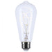 Satco S11527 6W ST19 LED Filament Bulb, E26 Base, 2700K