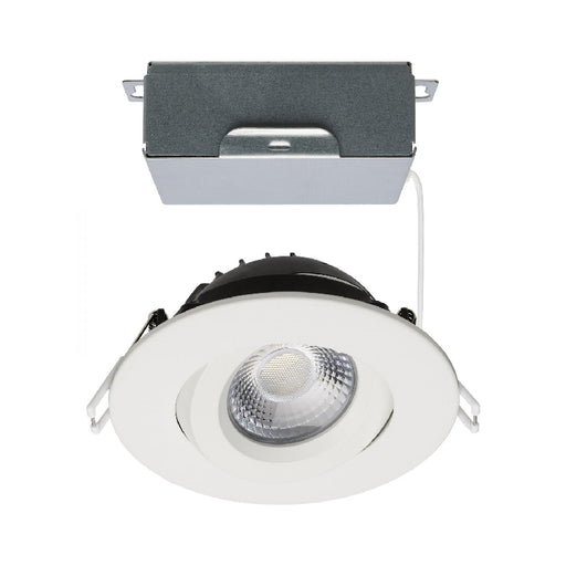 Satco S11618R1 4" 12W LED Round Direct Wire Downlight, CCT Selectable-White