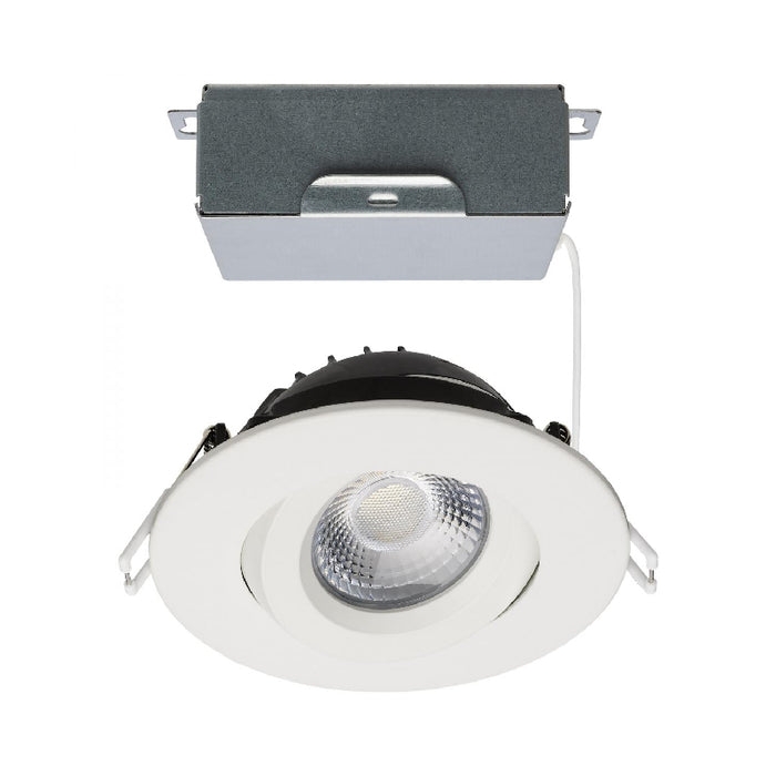 Satco S11618R1 4" 12W LED Round Direct Wire Downlight, CCT Selectable-White