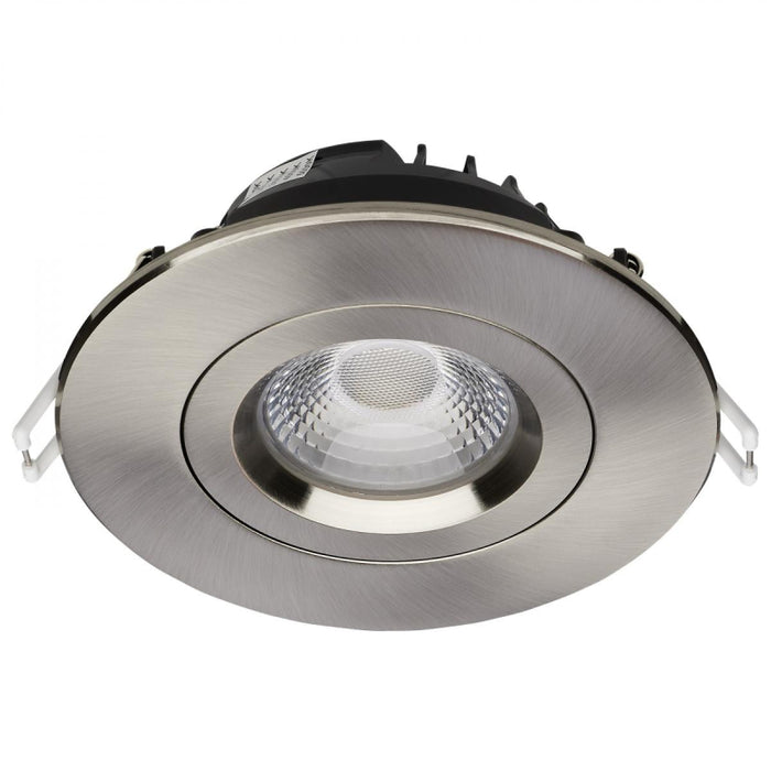 Satco S11618R1 4" 12W LED Round Direct Wire Downlight, CCT Selectable-Brushed Nickel