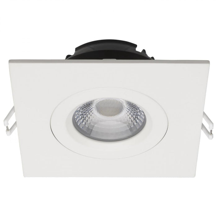 Satco S11621R1 4" 12W LED Square Direct Wire Downlight, CCT Selectable-White