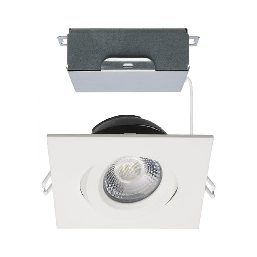 Satco S11621R1 4" 12W LED Square Direct Wire Downlight, CCT Selectable-White