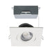 Satco S11621R1 4" 12W LED Square Direct Wire Downlight, CCT Selectable-White