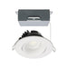 Satco 3.5" 12W LED Round Direct Wire Downlight Gimbaled, CCT Selectable - White