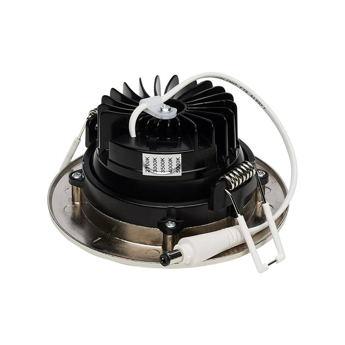 Satco 3.5" 12W LED Round Direct Wire Downlight Gimbaled, CCT Selectable - Brushed Nickel