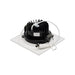 Satco 3.5" 12W LED Square Direct Wire Downlight Gimbaled, CCT Selectable - White