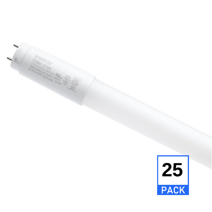 Satco S11665 48" 15W LED T8 Lamp, G13 Base, Type B, 5CCT Selectable, 25-Pack