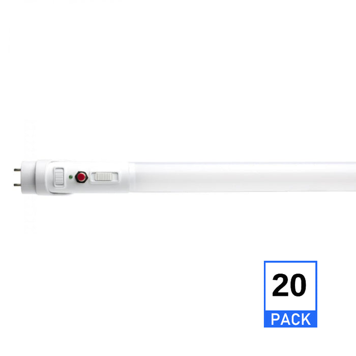 Satco S11731  17 Watt 48 Inch T8 LED; 35K/40K/50K CCT Selectable; Ballast Bypass with Battery Backup; G13 Base; 120-277V