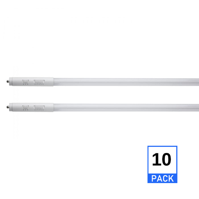 Satco S11756 8-ft 24W/32W/40W LED T8 Lamp, FA8 Base, 5CCT Selectable, Type B, 10-Pack (20 Units)