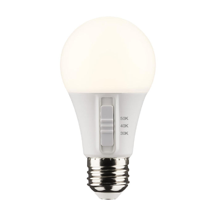 Satco S11771 9W A19 LED Bulb, E26 Medium Base, CCT Selectable, 24-Pack