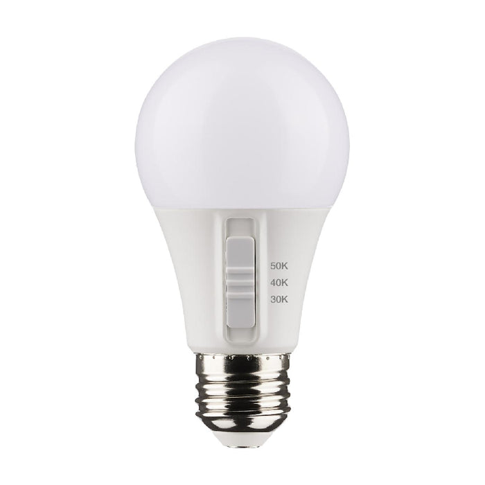 Satco S11771 9W A19 LED Bulb, E26 Medium Base, CCT Selectable, 24-Pack
